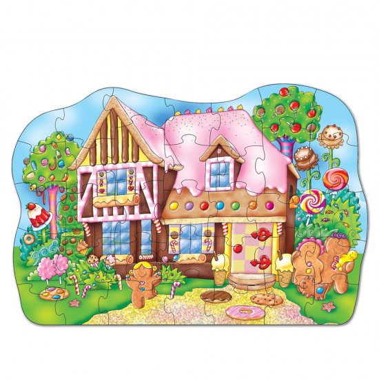 35 Pcs GINGERBREAD HOUSE PUZZLE