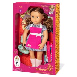 OUR GENERATION ISA DINNER WITH BOOK DELUXE DOLL