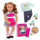 OUR GENERATION ISA DINNER WITH BOOK DELUXE DOLL OUR GENERATION ISA DINNER WITH BOOK DELUXE DOLL
