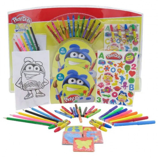 PLAY DOH 60 PIECES ART SET IN BLISTER PLAY DOH 60 PIECES ART SET IN BLISTER