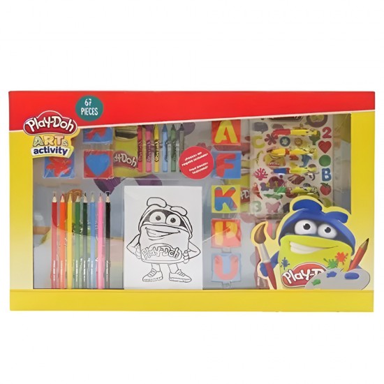 PLAY DOH 67 PIECES ART SET IN JUMBO BOX