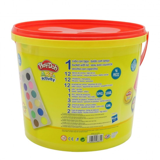 PLAY DOH 46 PIECES ART SET IN BUCKET