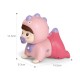 B/O crawling doll (pink) with sound & light