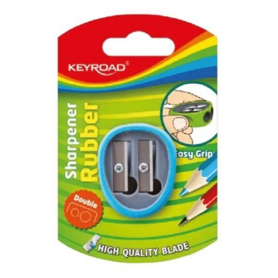 Keyroad 2 Holes Rubber Blister Sharpener