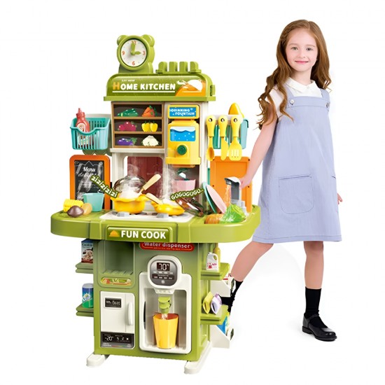 83 CM KITCHEN SET WITH LIGHT AND SOUND SPRAY FUNCTION 2 IN 1