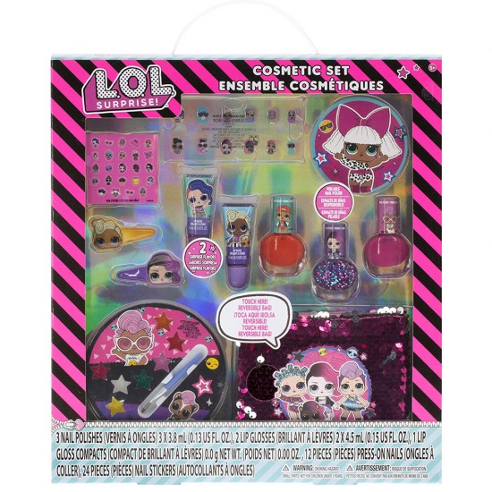 TOWNLEY GIRL LOL SURPRISE COSMETIC SET WITH BAG