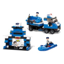 SLUBAN POLICE TRUCK BUILDING BRICKS SET SLUBAN POLICE TRUCK BUILDING BRICKS SET