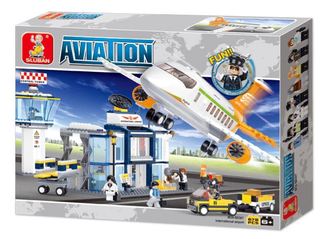 Sluban M38-B0365 – Avion Privé Jet + Jeep – 275 Pièces – Jeu De Construction Aviation Compatible