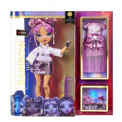 Rainbow High Lila Yamamoto - Mauve Purple Fashion Doll