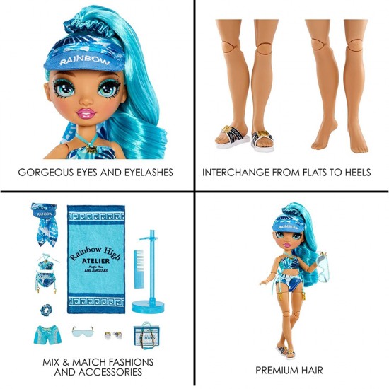 Rainbow High Pacific Coast Fashion Doll- Hali Capri (Capri)