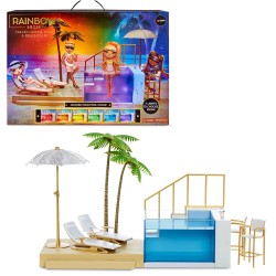 Rainbow High Color Change Pool & Beach Club Playset