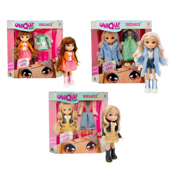 UNIQUE EYES FASH. DOLL TOTAL LOOK 3 ASST UNIQUE EYES FASH. DOLL TOTAL LOOK 3 ASST