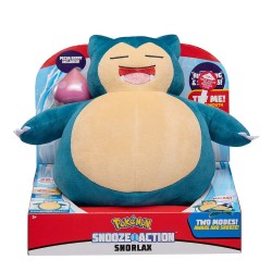 POKEMON SNOOZE ACT. SNORLAX FEATURE PLUSH