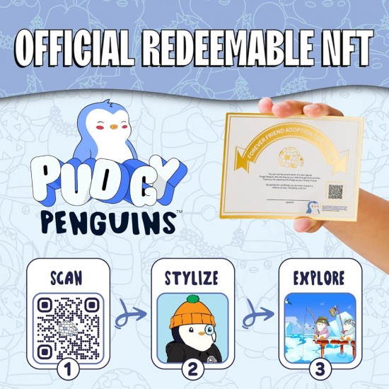 Pudgy Penguins NFT Fig 4.5" 1-PK w/Access Asst. 4 Pudgy Penguins NFT Fig 4.5" 1-PK w/Access Asst. 4