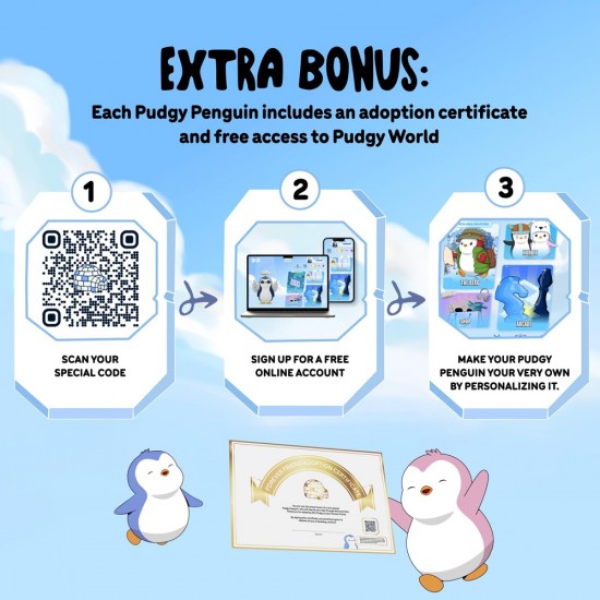Pudgy Penguins NFT Fig 4.5" 1-PK w/Access Asst. 4 Pudgy Penguins NFT Fig 4.5" 1-PK w/Access Asst. 4