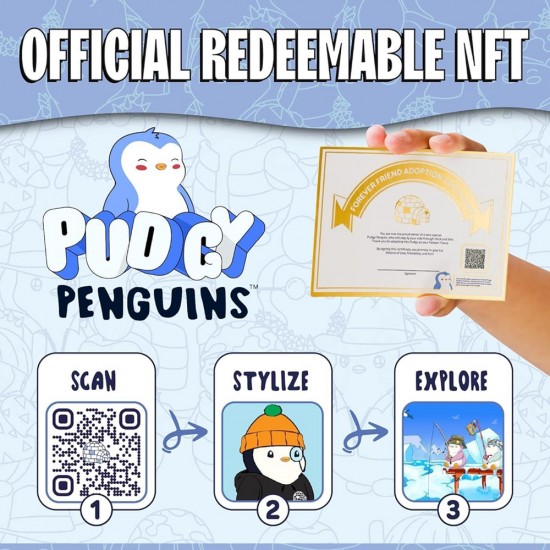 Pudgy Penguins NFT Huggable Plush 11.8" Asst. 4 Pudgy Penguins NFT Huggable Plush 11.8" Asst. 4