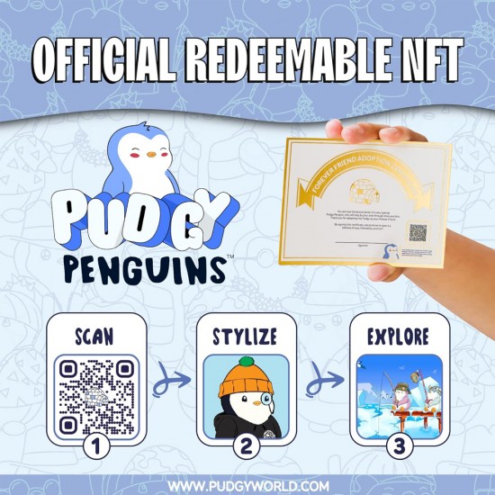 Pudgy Penguins NFT Plush Buddies 7.8" Asst. 4 CDU