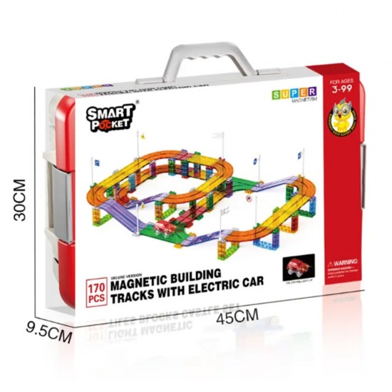 ELECTRIC RAIL CAR MAGNETIC PIECE SET 170PCS- DELUXE EDITION ELECTRIC RAIL CAR MAGNETIC PIECE SET 170PCS- DELUXE EDITION