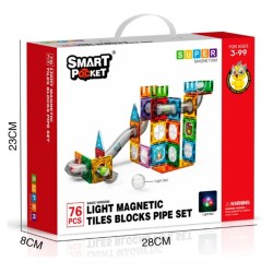 LIGHT MAGNETIC PIECE PLUMBING SET 76PCS- BASIC VERSION