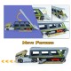 Unfolding Container Truck With Medium Dinosaurs