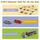 Unfolding Container Truck With Medium Dinosaurs