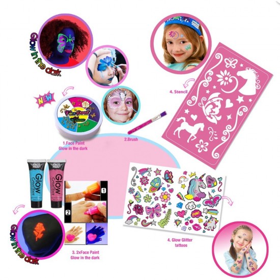 Enchanged Face Paint/Glow in the Dark
