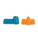 BEACH DUMP TRUCK YELLOW SET 6PCS