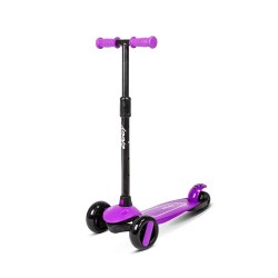 ZIGGY 3-WHEEL TILT SCOOTER W/LED LIGHT - PURPLE