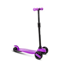ZIGGY 3-WHEEL TILT SCOOTER W/LED LIGHT - PURPLE ZIGGY 3-WHEEL TILT SCOOTER W/LED LIGHT - PURPLE